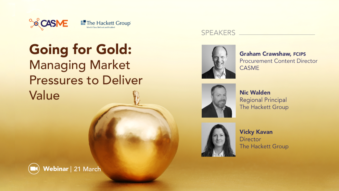 Going for Gold Webinar: Managing Market Pressures to Deliver Value