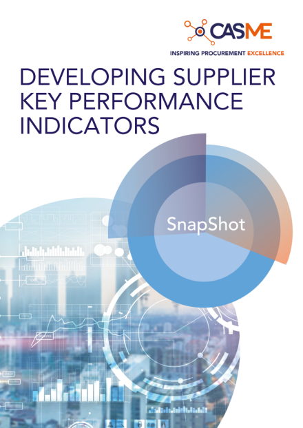 Developing Supplier Key Performance Indicators SnapShot